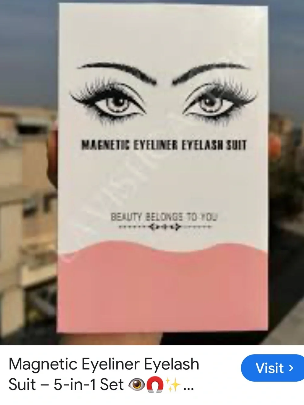 #2968**Magnetic Eyeliner Eyelash Suit - Pink